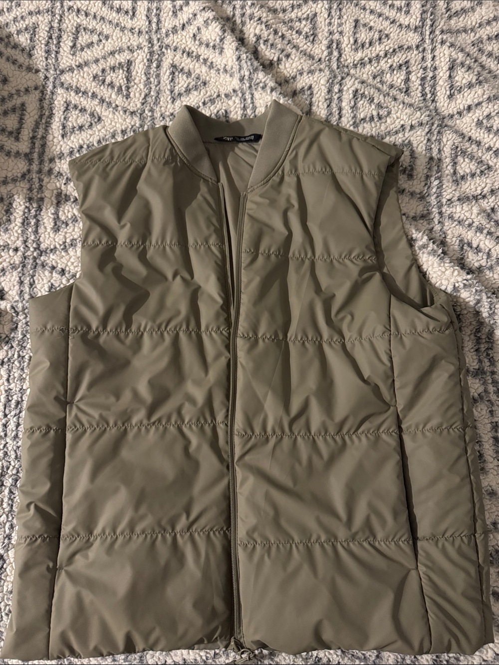 Zara Olive Bomber Jacket